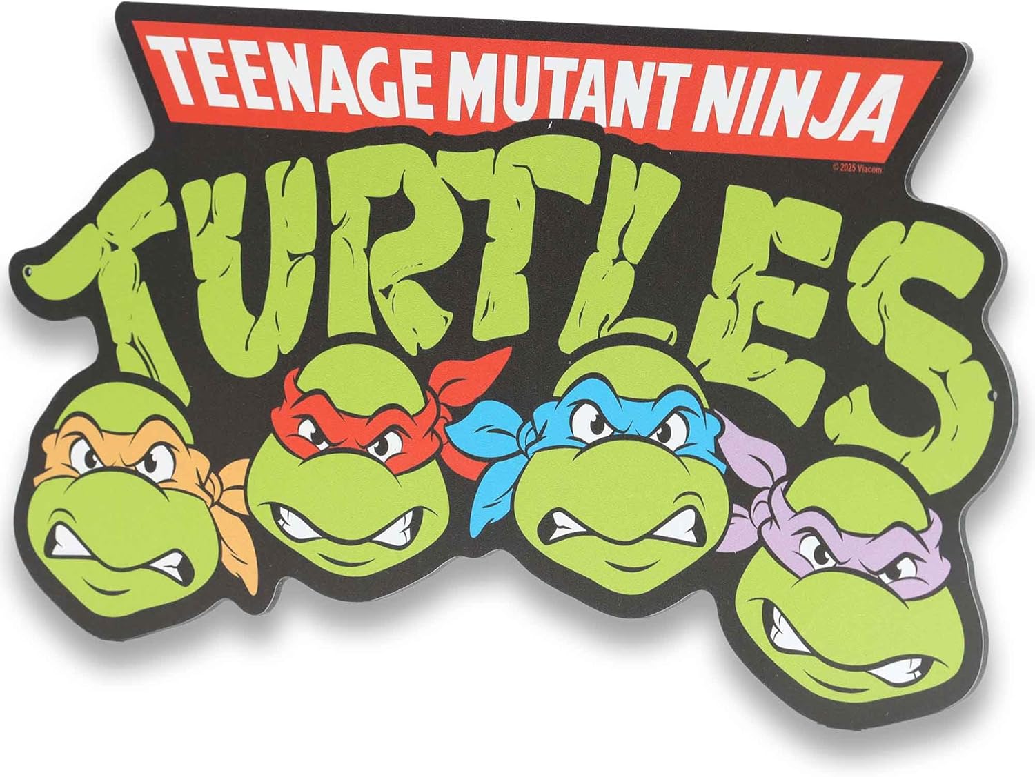 Teenage Mutant Ninja Turtles Logo Metal Sign - Fun TMNT Wall Decor for Bedroom or Movie Room